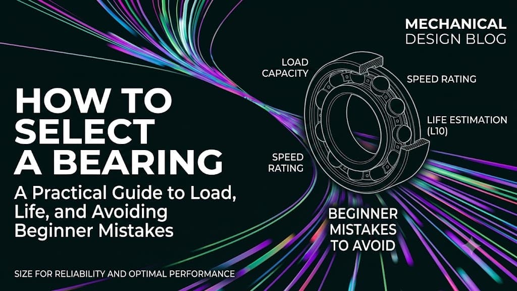 How to Select a Bearing: Load, Life, and the Mistakes Beginners Make How to Select a Bearing: Load, Life, and the Mistakes Beginners Make