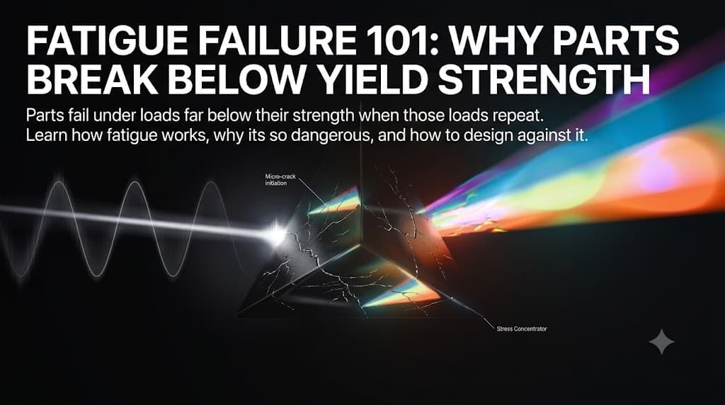Fatigue Failure 101: Why Parts Break Below Yield Strength Fatigue Failure 101: Why Parts Break Below Yield Strength