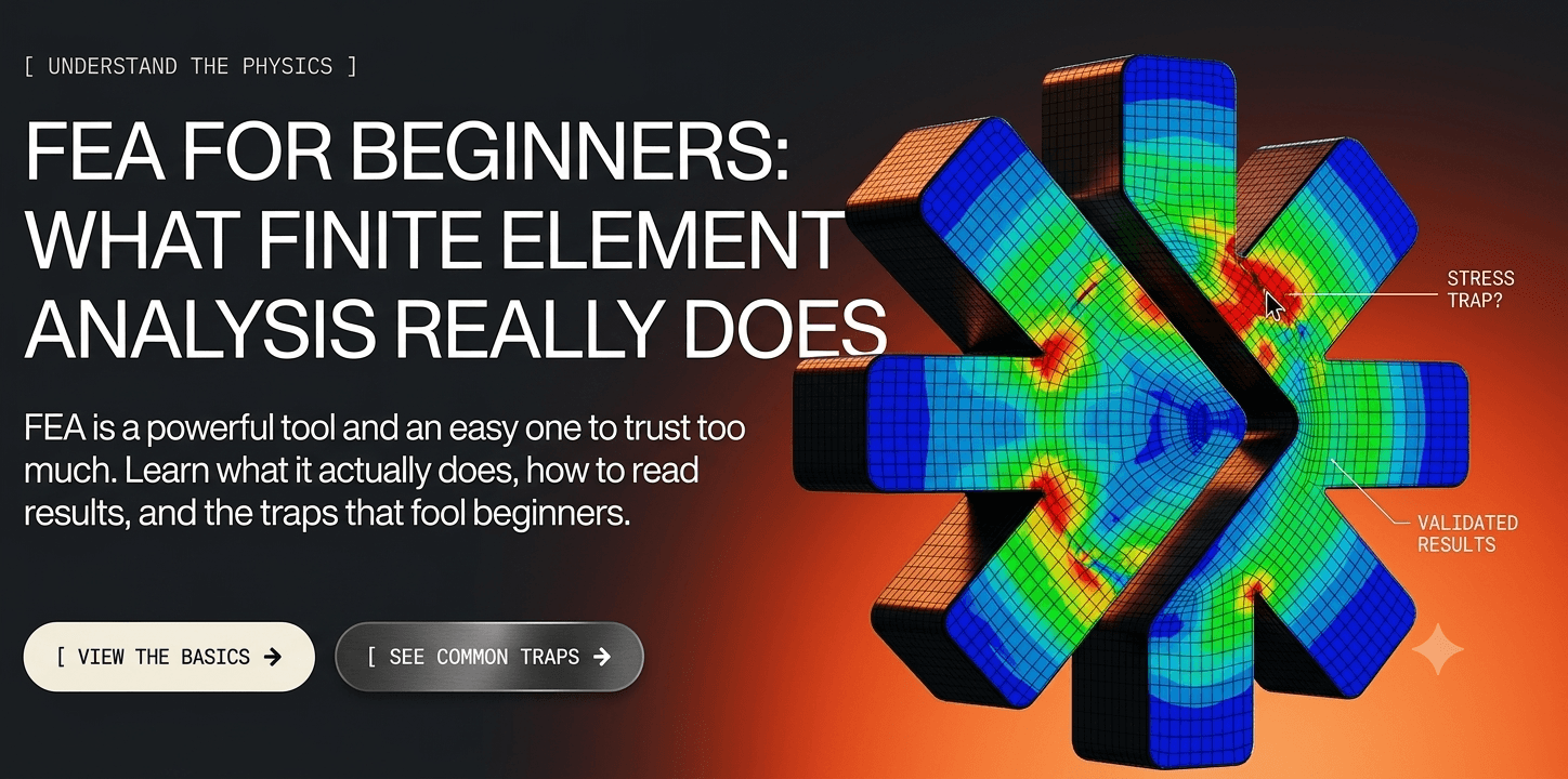 FEA for Beginners: What Finite Element Analysis Really Does FEA for Beginners: What Finite Element Analysis Really Does